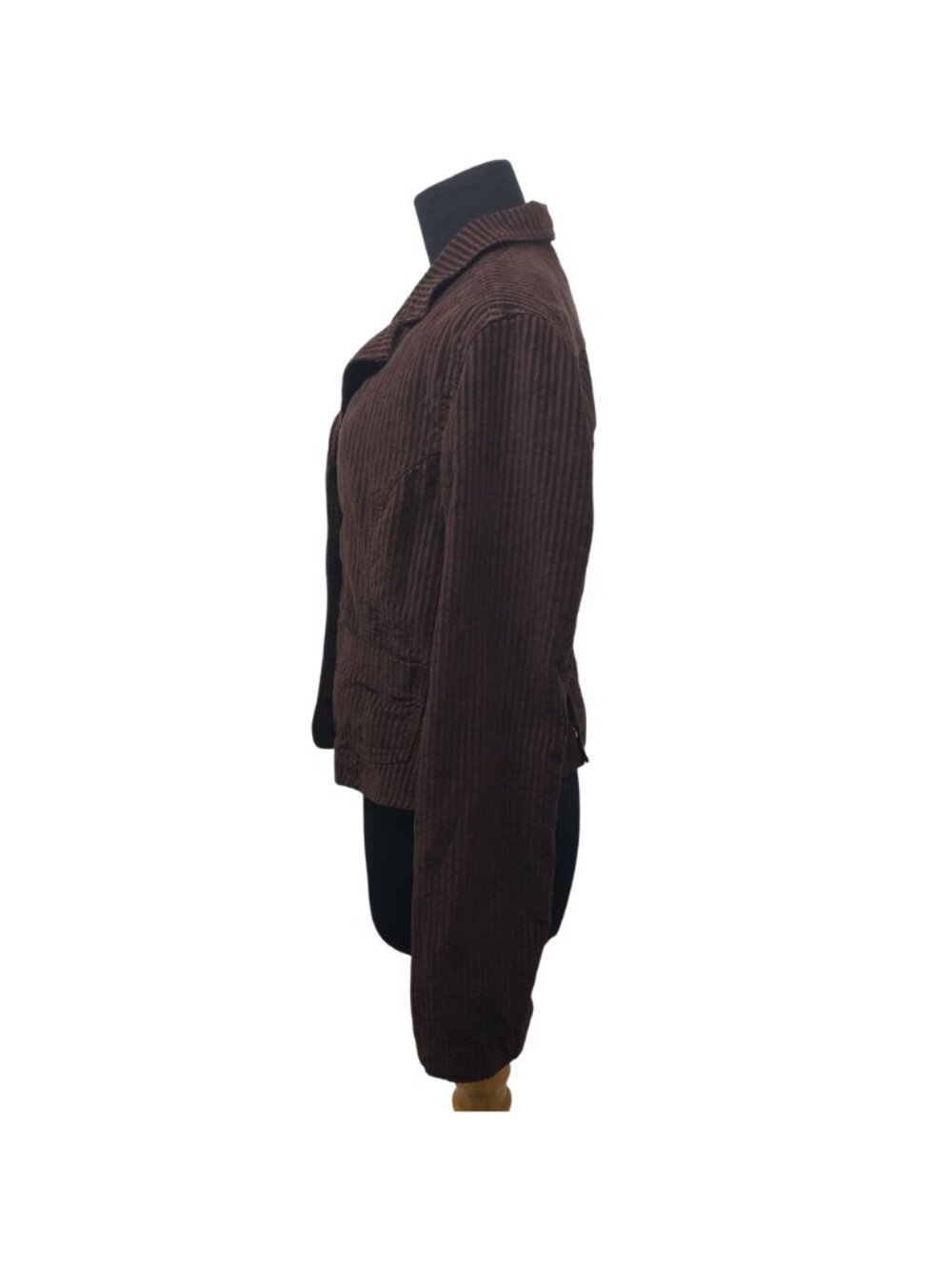 Wet Seal Brown Corduroy Blazer Jacket Y2K 90s Coat - Picture 10 of 11
